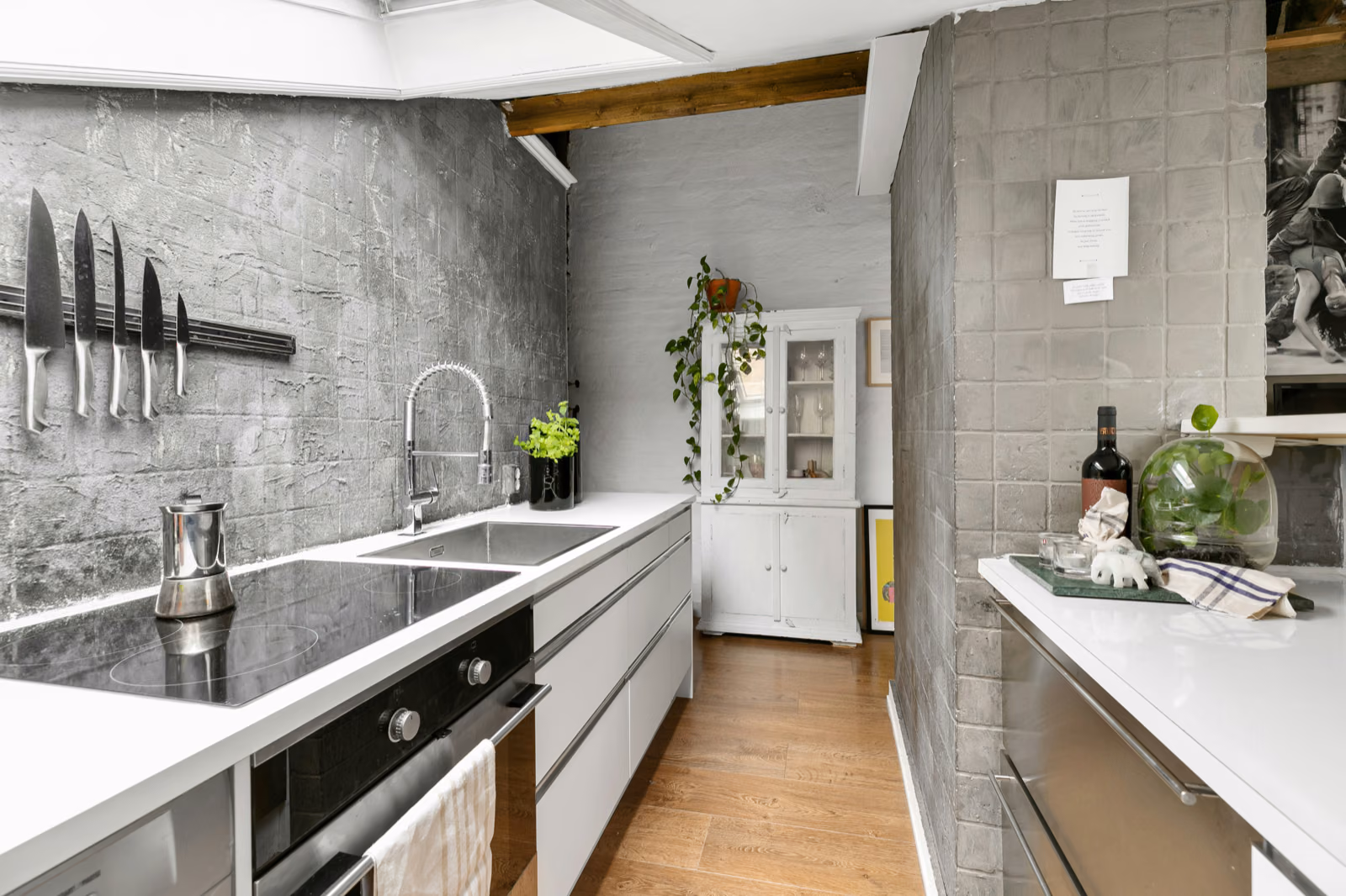 Concrete in kitchen