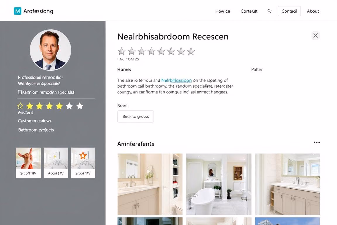 Contractor matching interface for Home Remodeling in New York