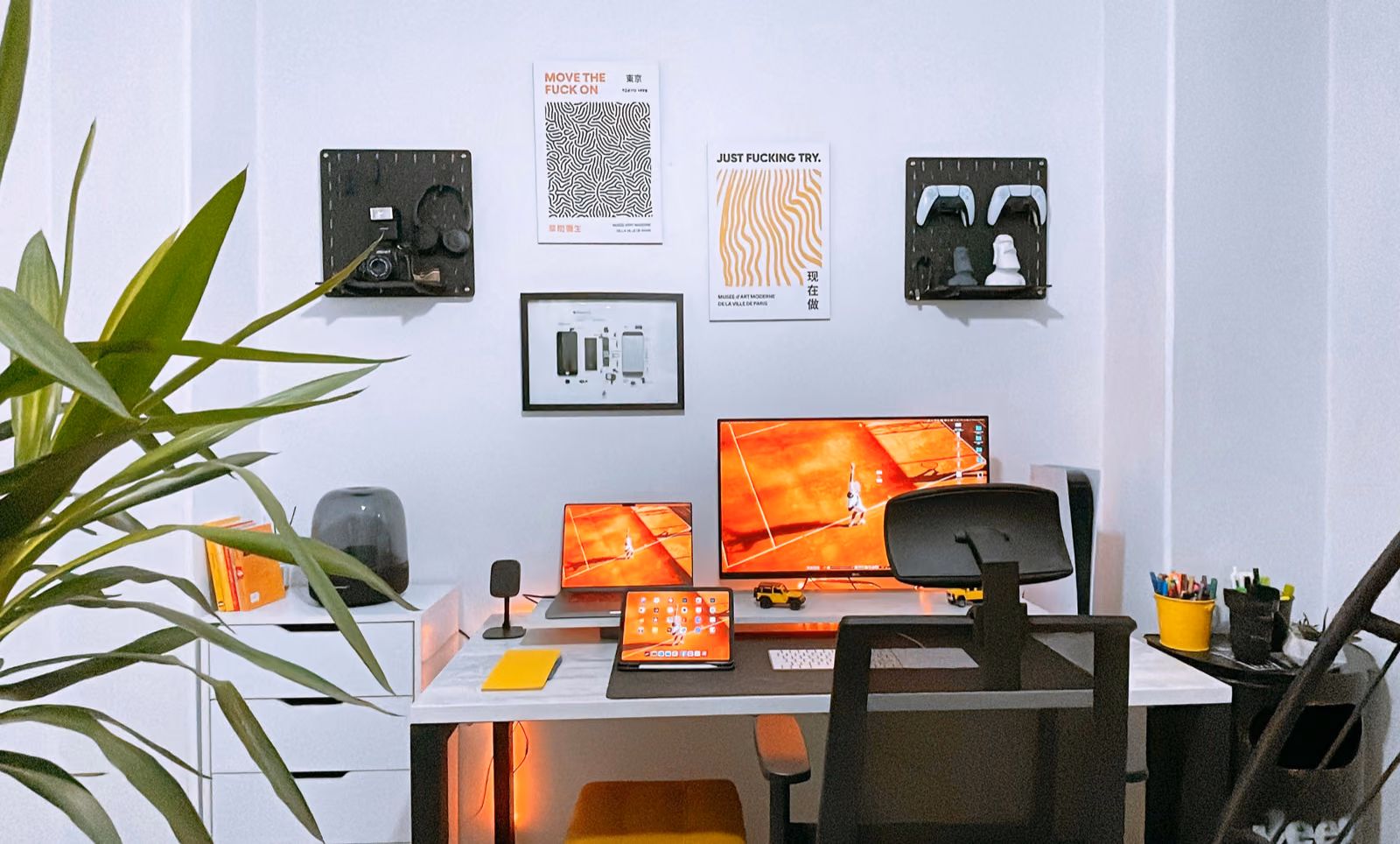 Color in home office
