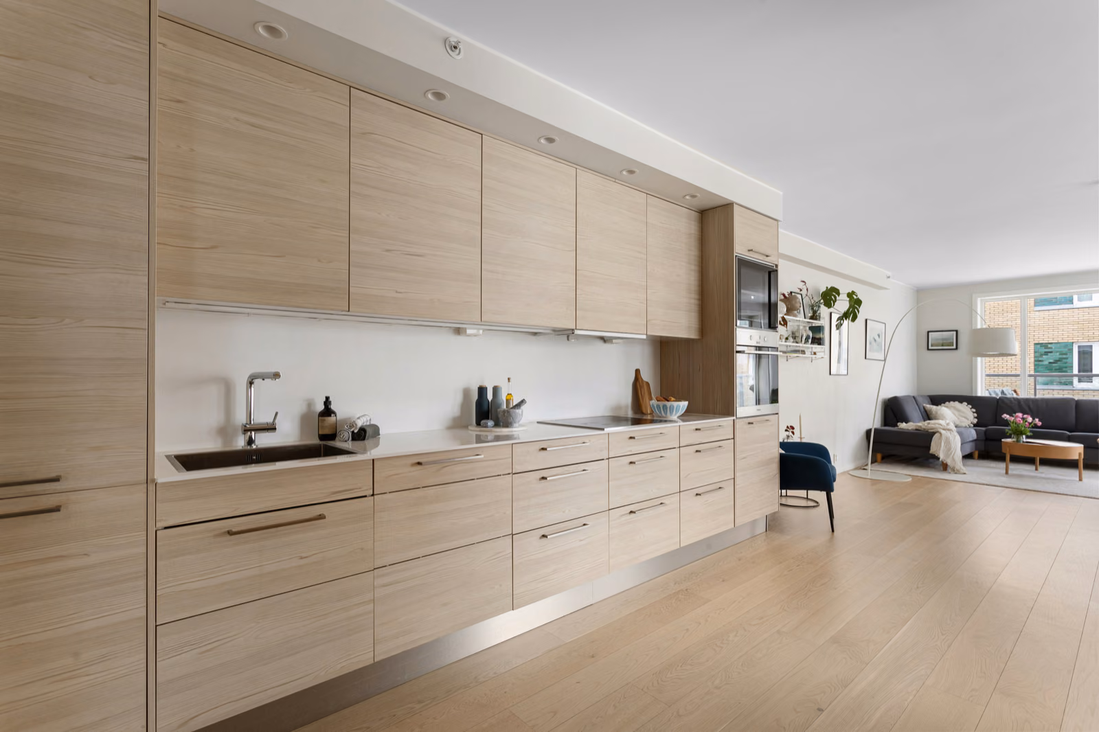 wood adds character and history to the kitchen