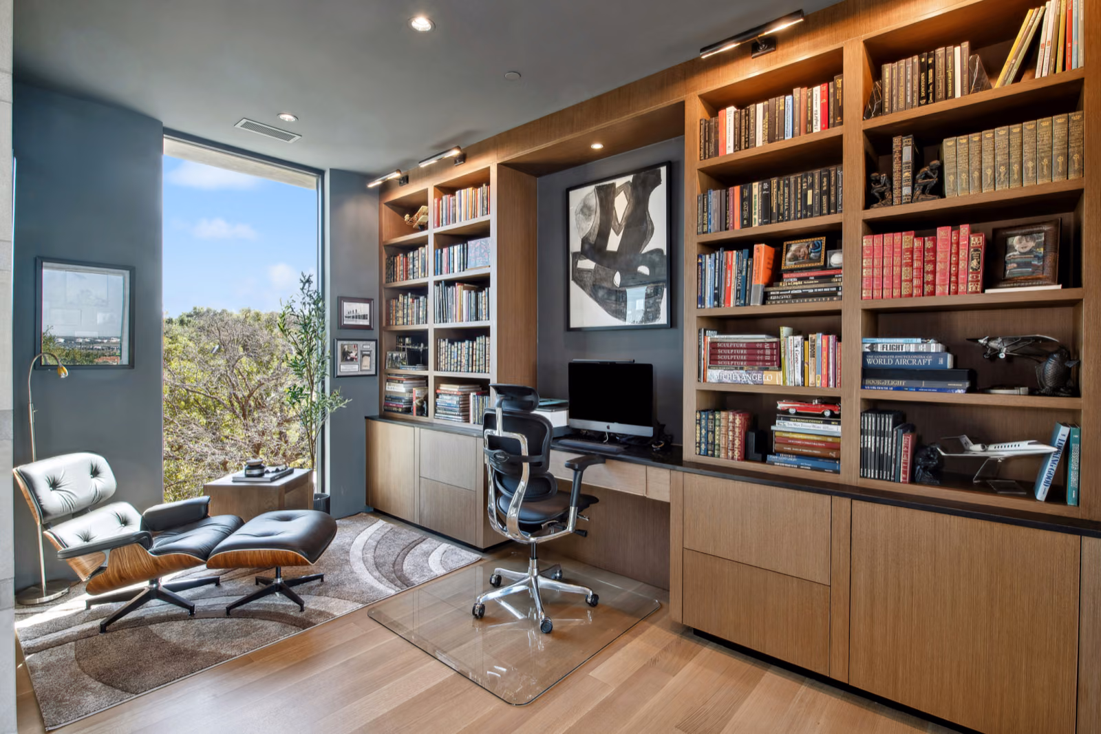 lavish home office provides