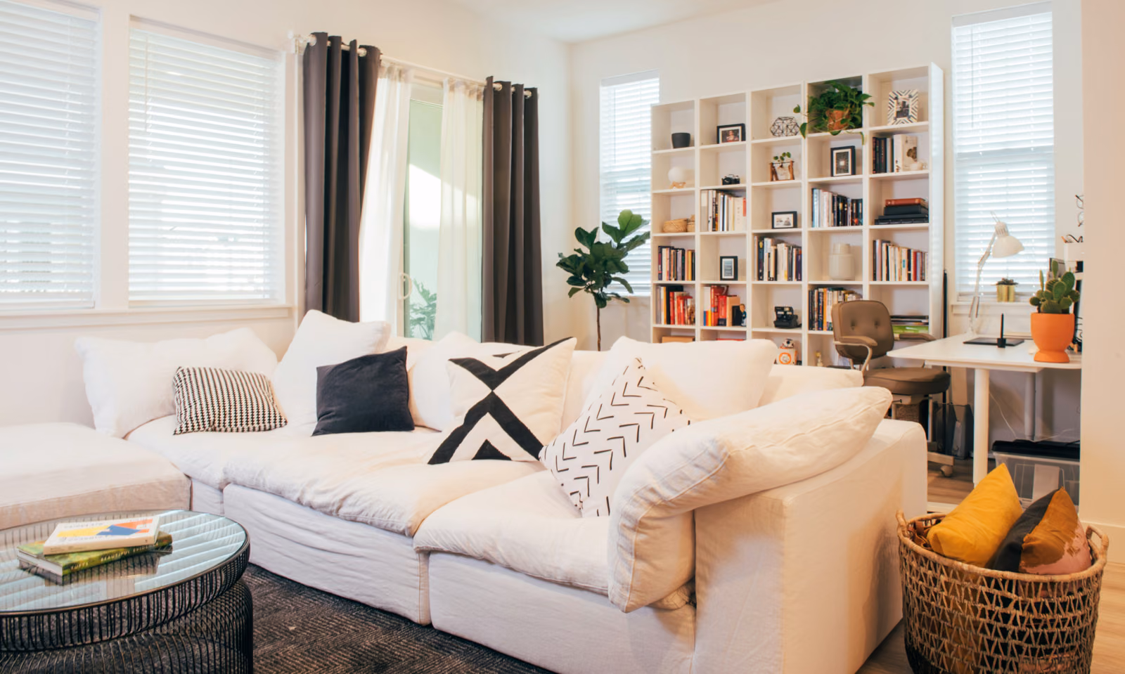 A cozy and inviting living room featuring the Renotive brand.