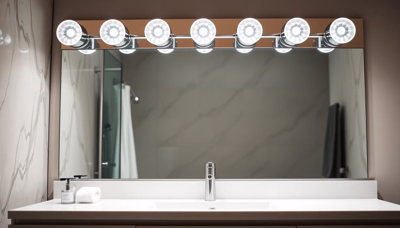 Image of a multi light vanity bar