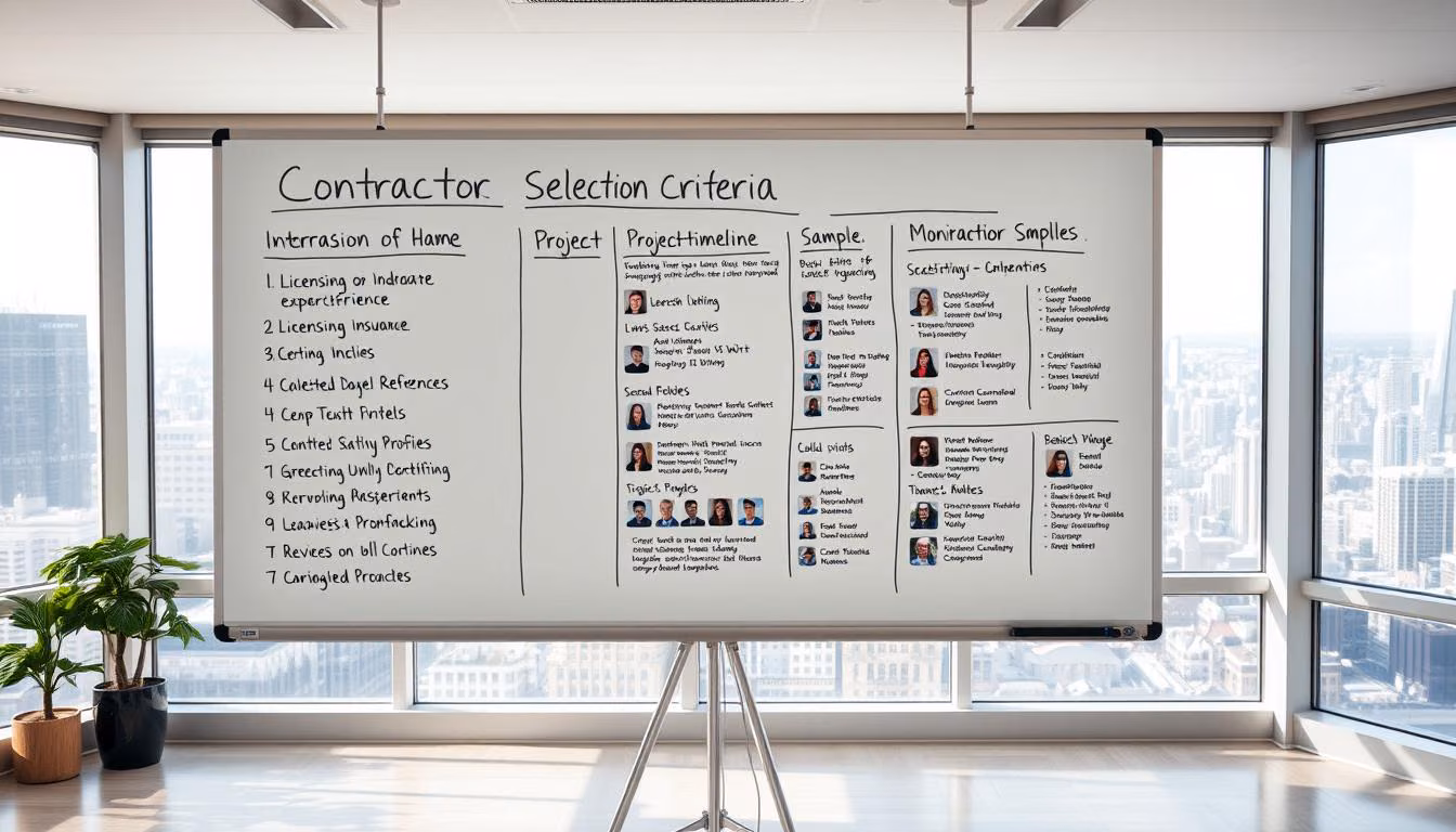 contractor selection criteria