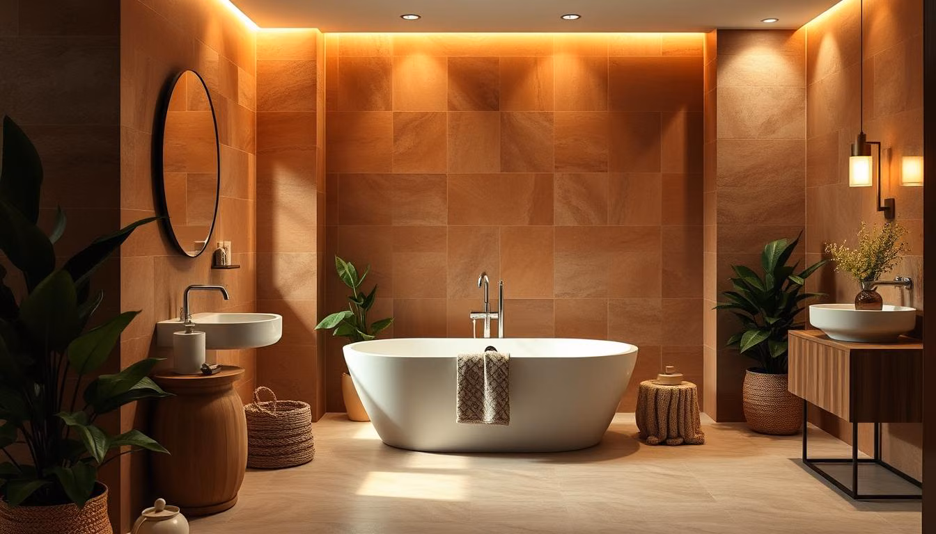 Elegant bathroom transformation capturing the essence of color psychology.