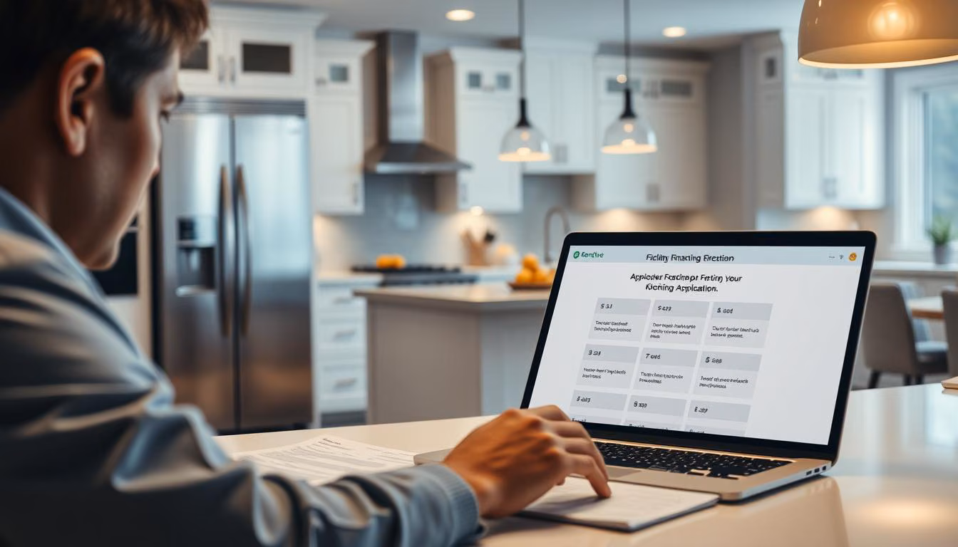 kitchen remodeling financing application process