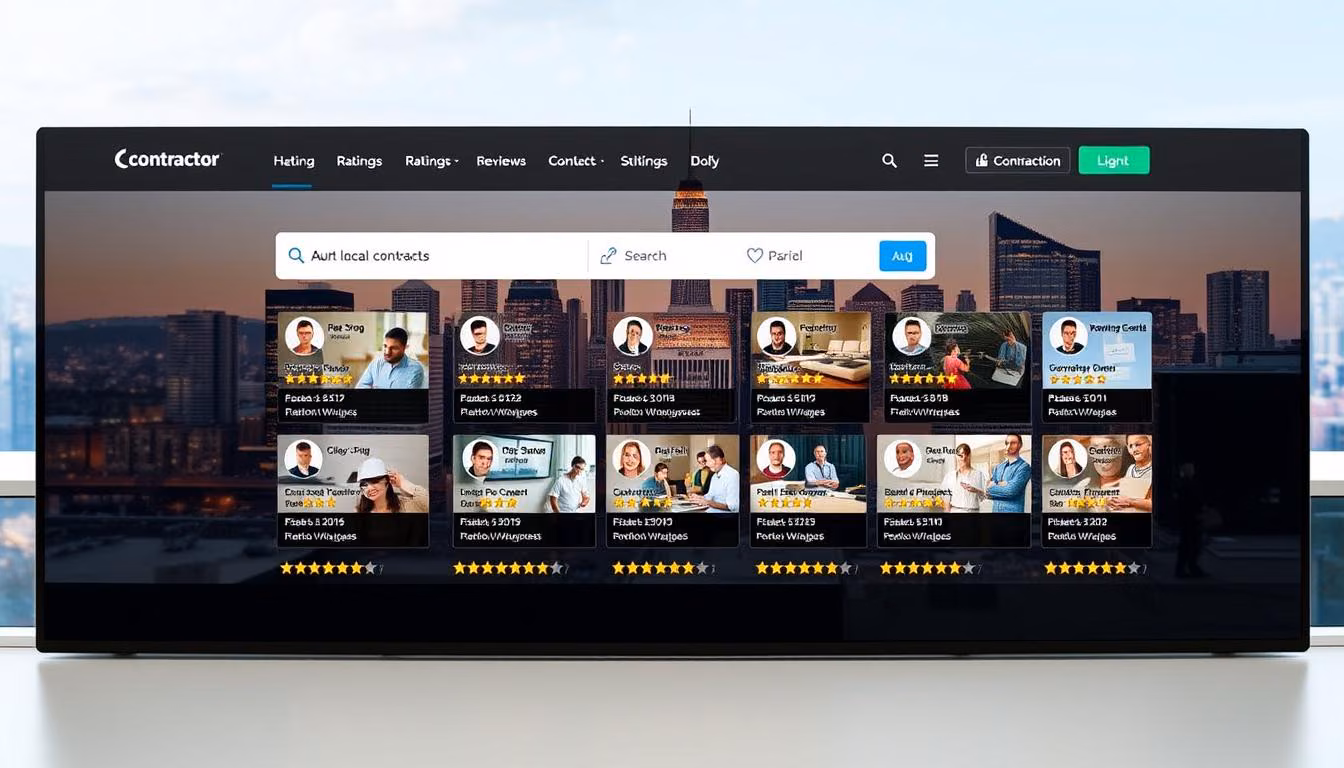 contractor review platform