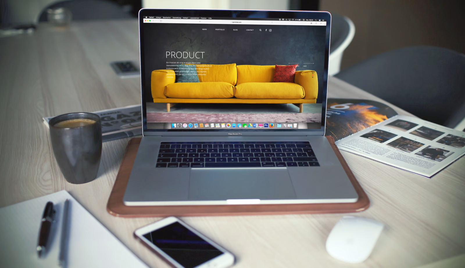 A sleek, modern website with the Renotive brand prominently displayed.