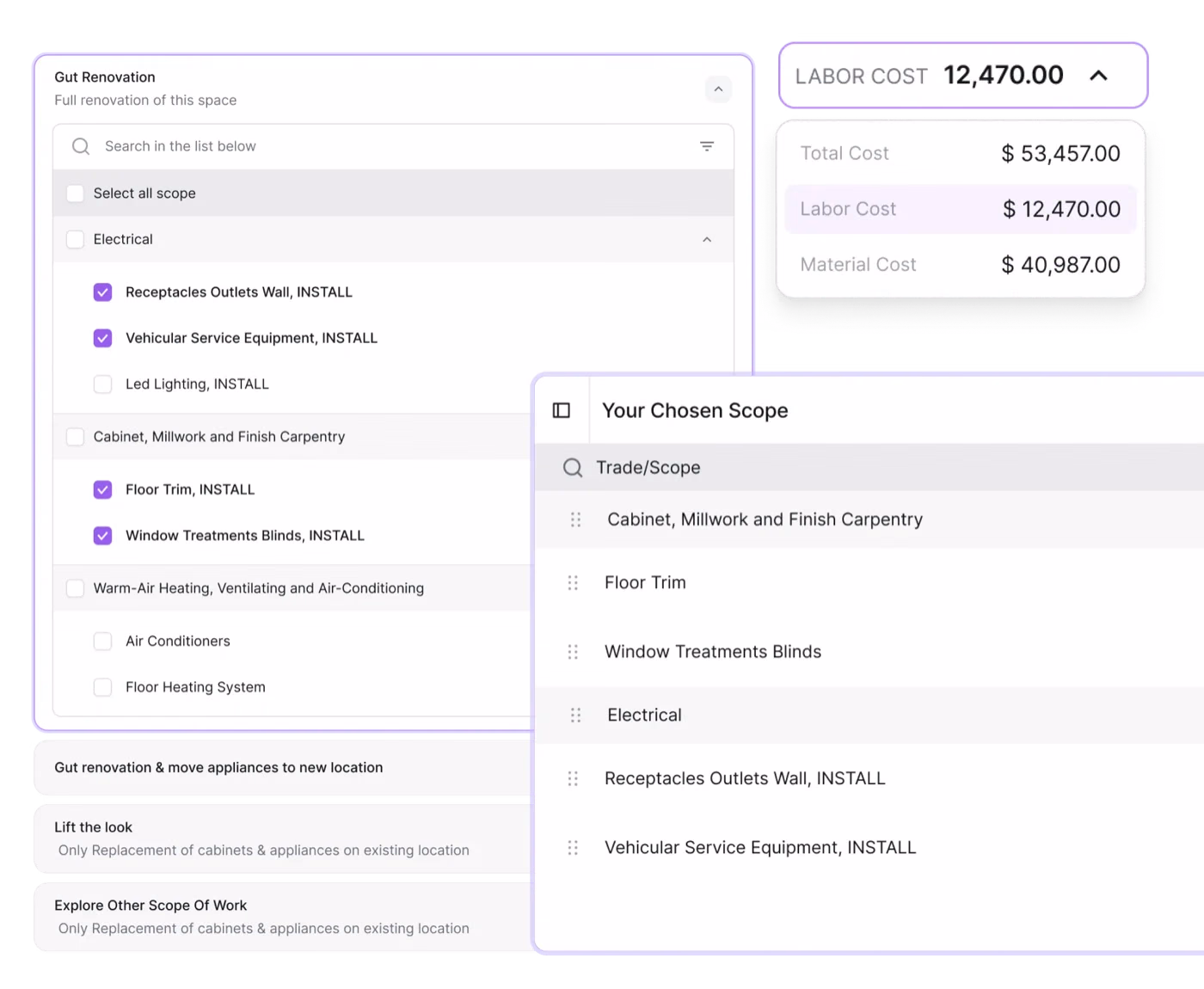 A Cost Estimation Tool to Align Design with Budget