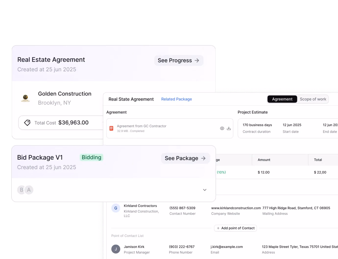 Bidding & Agreement